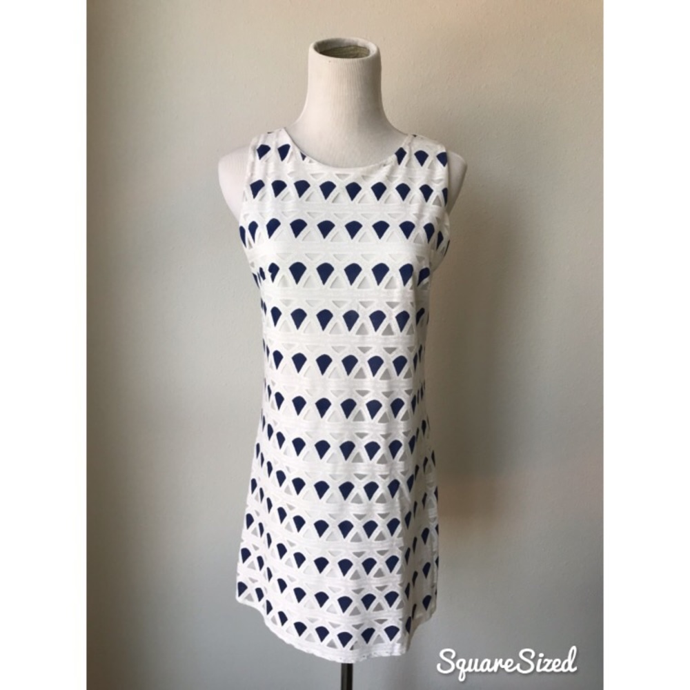 Beautiful blue & white dress